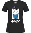 Жіноча футболка BTS army heart Чорний фото
