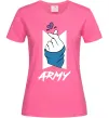 Жіноча футболка BTS army heart Яскраво-рожевий фото