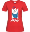 Жіноча футболка BTS army heart Червоний фото