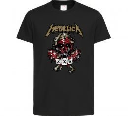 Детская футболка Metallica XXX, колір - чорний. розмір 9-10 років
