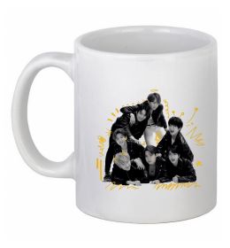 Чашка керамическая BTS фото домальоване