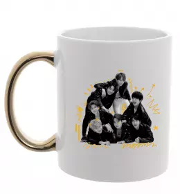 Чашка с цветной ручкой