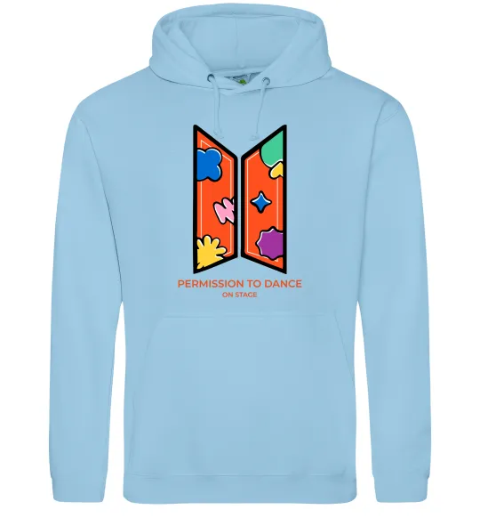 Жіноча толстовка (худі) Permission to dance on stage Блакитний фото
