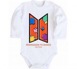 Детский боди Permission to dance on stage