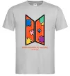 Мужская футболка Permission to dance on stage Серый фото