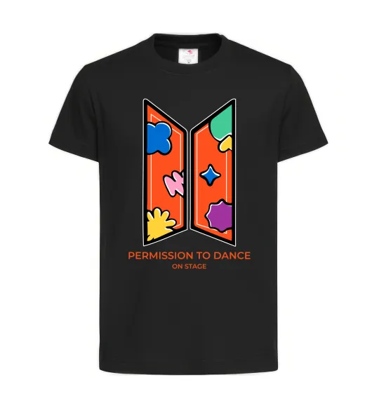 Детская футболка Permission to dance on stage Черный фото
