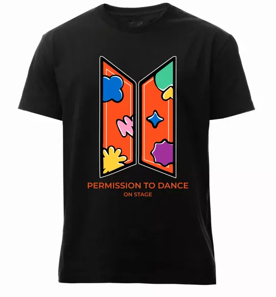 Чоловіча преміум футболка Permission to dance on stage Чорний фото