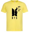 Мужская футболка BTS метелики Лимонный фото