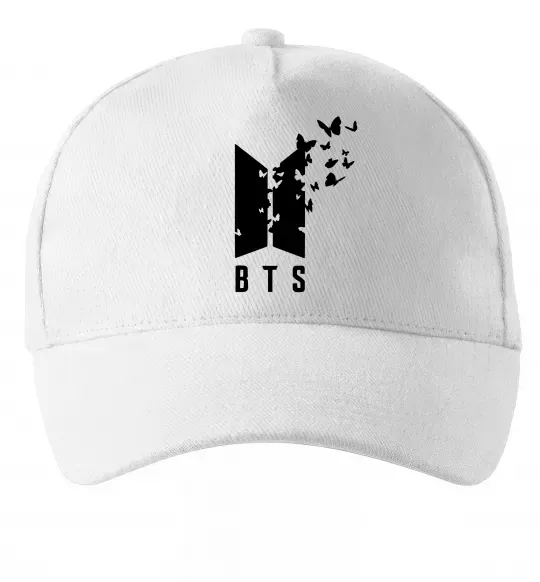 Кепка BTS метелики Білий фото