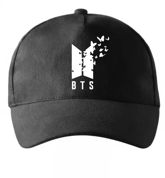 Кепка BTS метелики Чорний фото