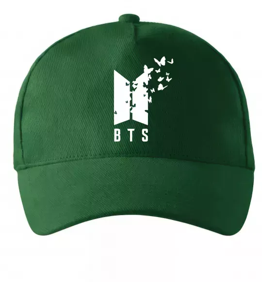 Кепка BTS метелики Темно-зелений фото