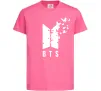 Детская футболка BTS метелики Ярко-розовый фото