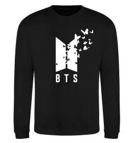 Свитшот BTS метелики Черный фото