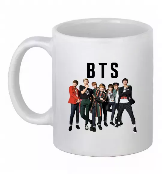 Чашка керамическая BTS фото та назва Белый фото