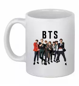 Чашка керамическая BTS фото та назва Белый фото
