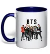 Чашка с цветной ручкой BTS фото та назва Глубокий темно-синий фото