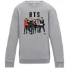 Детский Свитшот BTS фото та назва Серый меланж Детский Свитшот BTS фото та назва Серый меланж фото