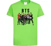 Детская футболка BTS фото та назва Лаймовый фото
