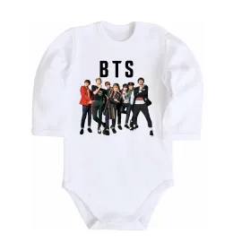 Детский боди BTS фото та назва Белый фото