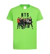 Дитяча футболка BTS фото та назва Лаймовий фото
