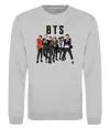 Свитшот BTS фото та назва Серый меланж фото