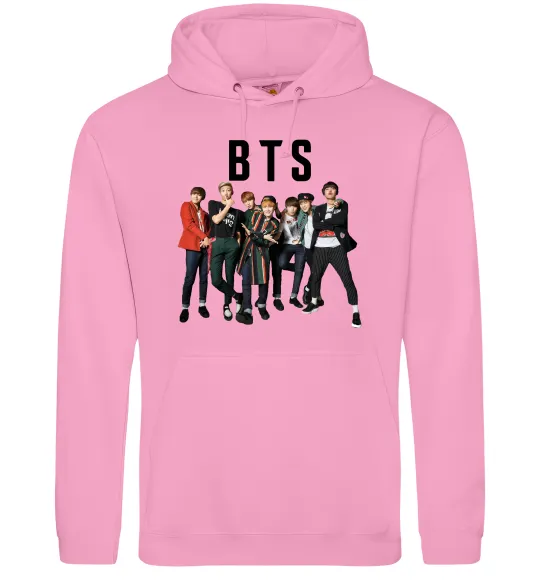 Женская толстовка (худи) BTS фото та назва Розовый фото