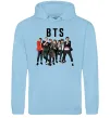 Женская толстовка (худи) BTS фото та назва Голубой фото