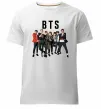 Мужская премиум футболка BTS фото та назва Белый фото