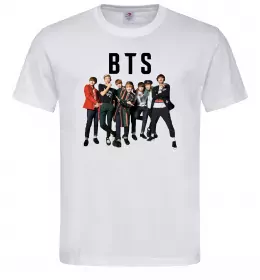 Мужская футболка BTS фото та назва Белый фото