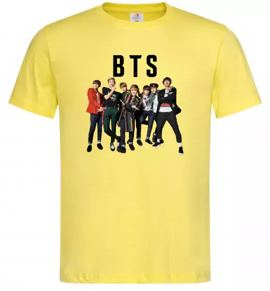 Мужская футболка BTS фото та назва Лимонный фото