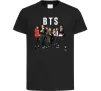 Детская футболка BTS фото та назва Черный фото
