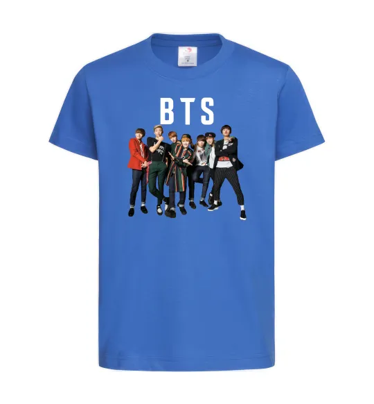Дитяча футболка BTS фото та назва Яскраво-синій фото