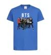 Дитяча футболка BTS фото та назва Яскраво-синій фото