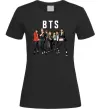 Жіноча футболка BTS фото та назва Чорний фото