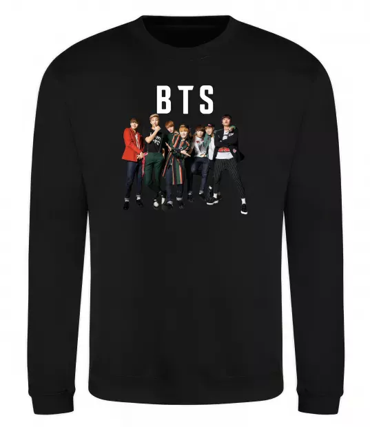 Свитшот BTS фото та назва Черный фото