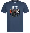 Мужская футболка BTS фото та назва Темно-синий фото