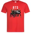 Мужская футболка BTS фото та назва Красный фото