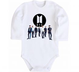 Детский боди BTS лого та виконавці