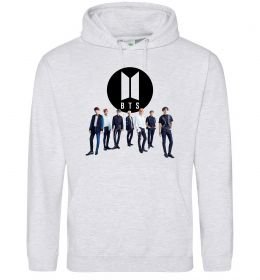 Женская толстовка (худи) BTS лого та виконавці