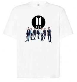 Футболка Оверсайз BTS лого та виконавці