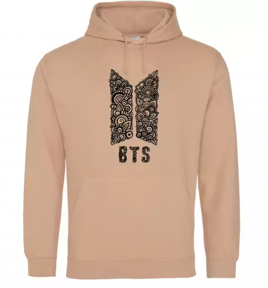Чоловіча толстовка (худі) BTS візерунок Пісочний фото