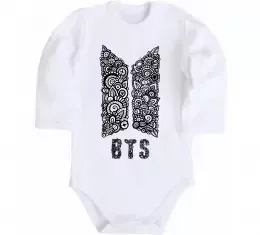 Детский боди BTS візерунок Белый фото