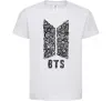 Детская футболка BTS візерунок Белый фото