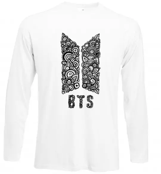 Лонгслив BTS візерунок Белый фото