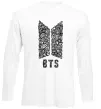 Лонгслив BTS візерунок Белый фото