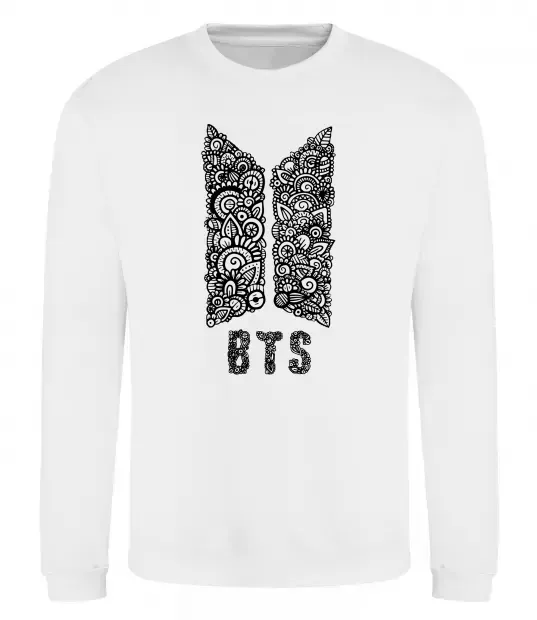 Свитшот BTS візерунок Белый фото
