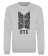 Свитшот BTS візерунок Серый меланж фото