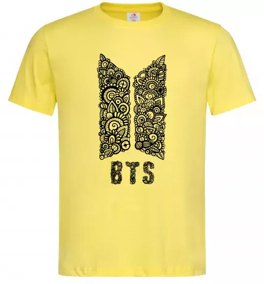 Мужская футболка BTS візерунок Лимонный фото