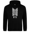 Чоловіча толстовка (худі) BTS візерунок Чорний фото