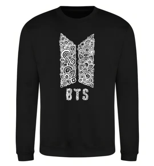 Свитшот BTS візерунок Черный фото